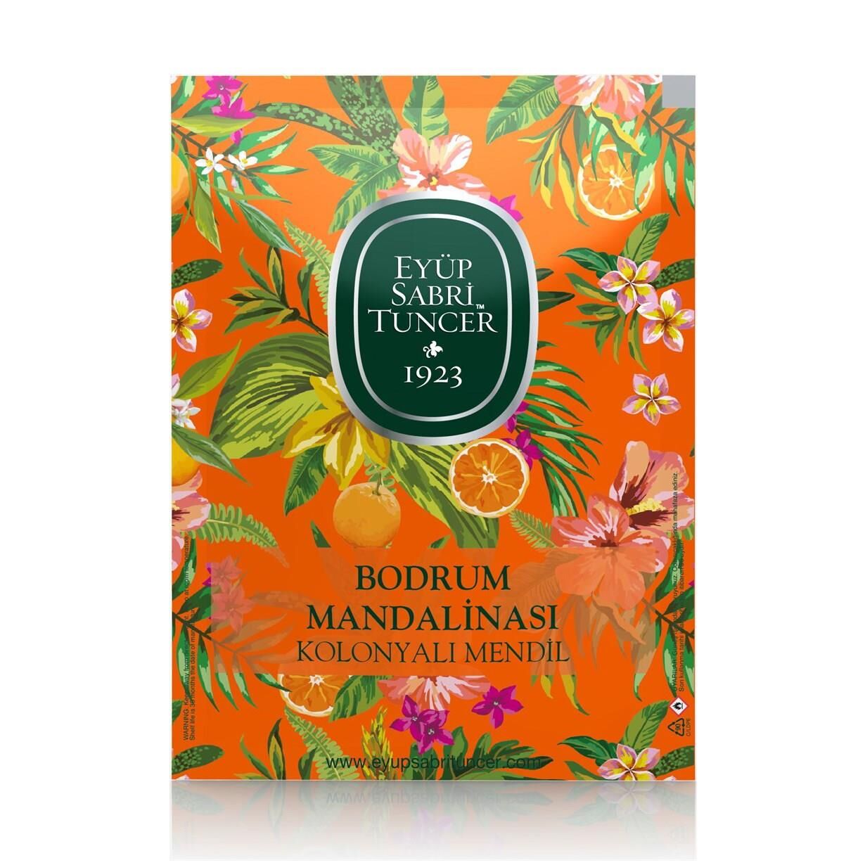 Eyüp Sabri Tuncer Büyük Boy Bodrum Mandalinası Kolonyalı Mendil 30 Adet