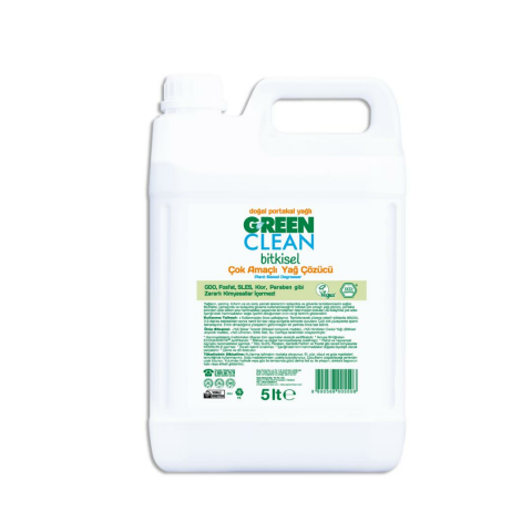 Green Clean Bitkisel Mutfak Temizleyici Çok Amaçlı Yağ Çözücü 5 lt