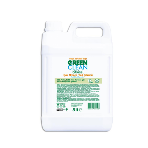 Green Clean Bitkisel Mutfak Temizleyici Çok Amaçlı Yağ Çözücü 5 lt