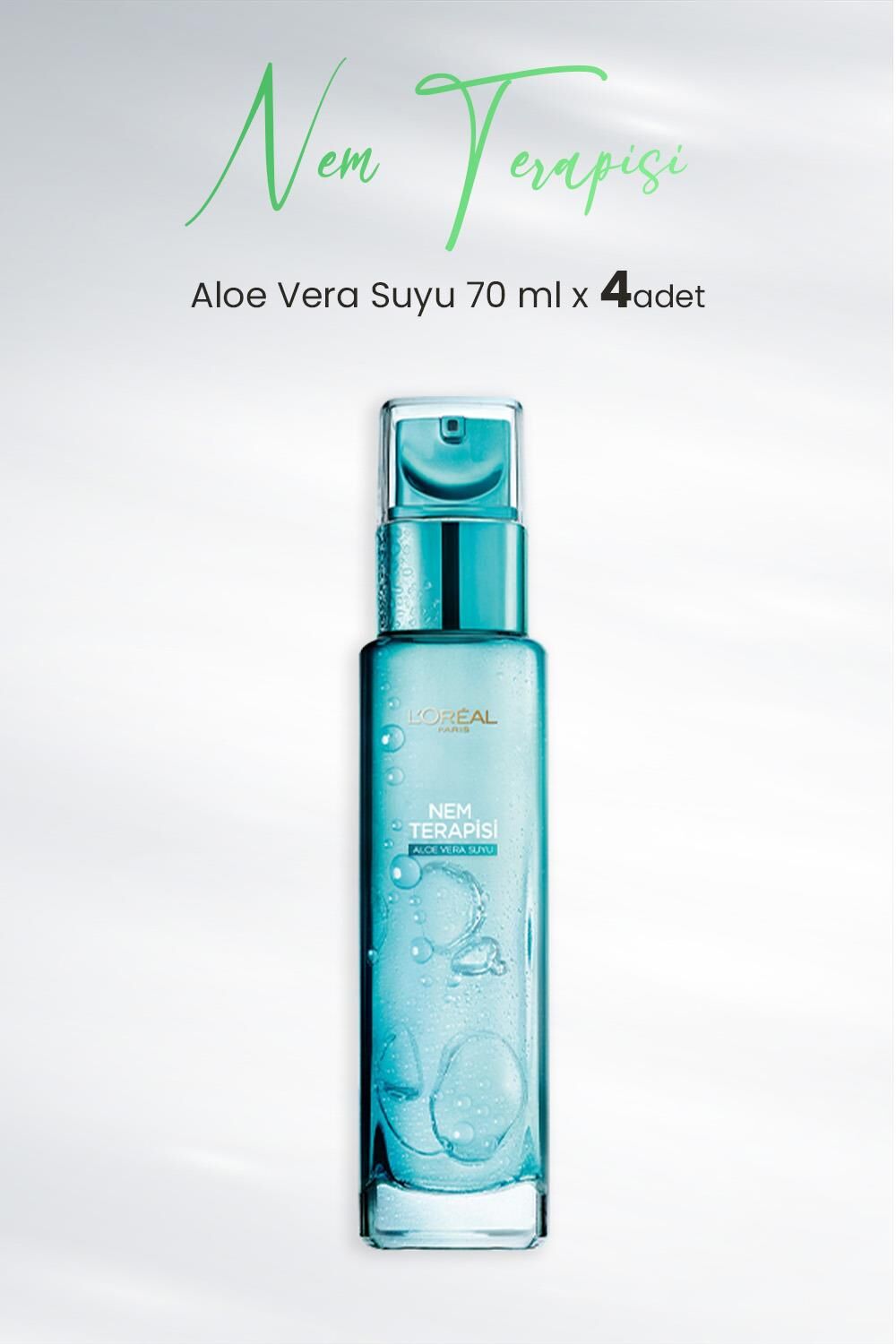 Loreal Paris Nem Terapisi Aloe Vera Suyu Normalden Karmaya Ciltler 70 ml x 4 Adet