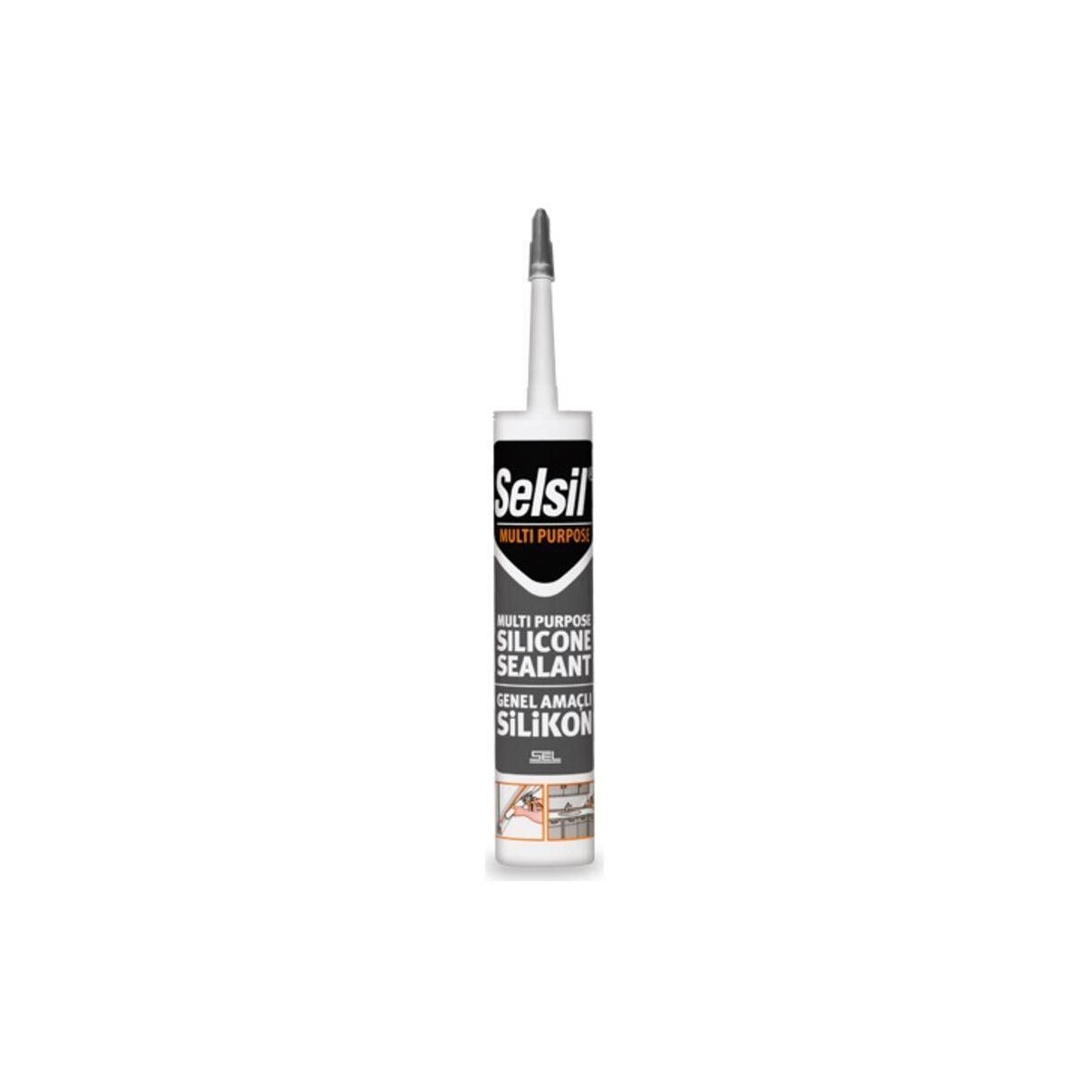 Selsil Silikon Genel Amaçlı Şeffaf 280 Gr