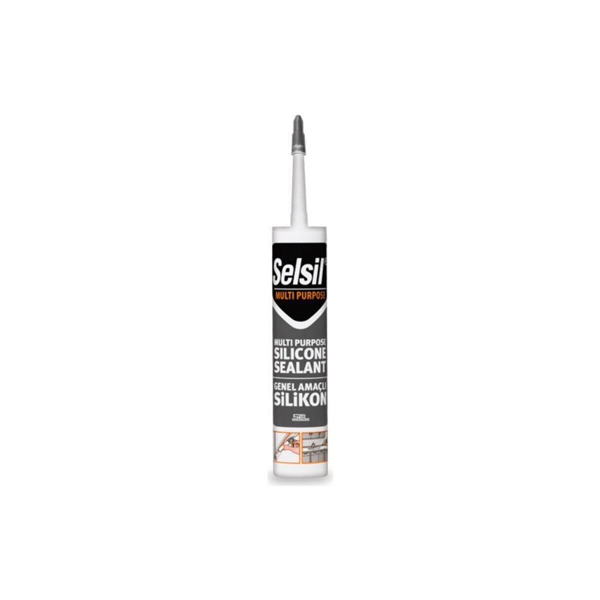 Selsil Silikon Genel Amaçlı Şeffaf 280 Gr