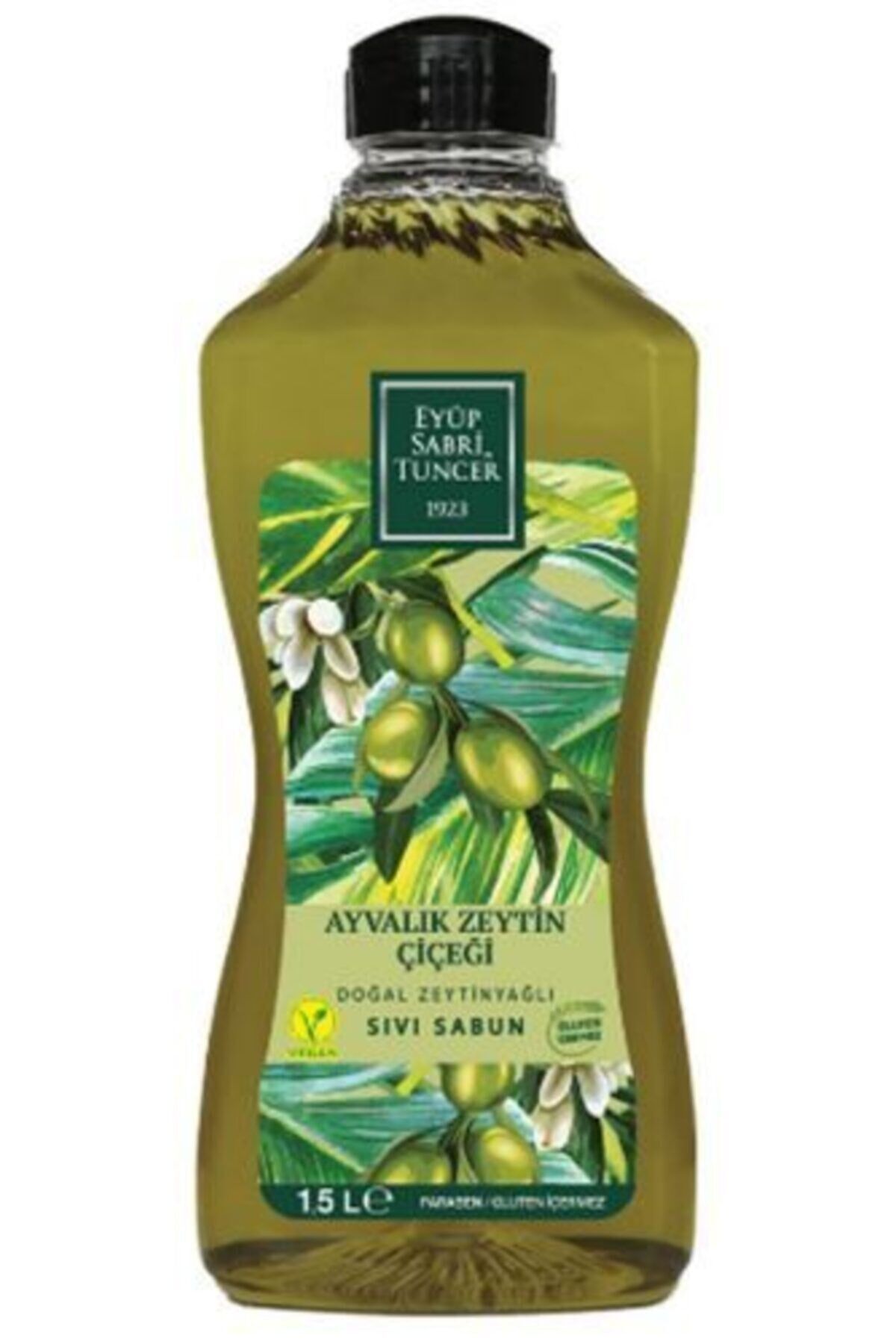Eyüp Sabri Tuncer Doğal Zeytinyağlı Sıvı Sabun Ayvalık Zeytin Çiçeği 1500 ML Pet Şişe