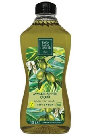 Eyüp Sabri Tuncer Doğal Zeytinyağlı Sıvı Sabun Ayvalık Zeytin Çiçeği 1500 ML Pet Şişe