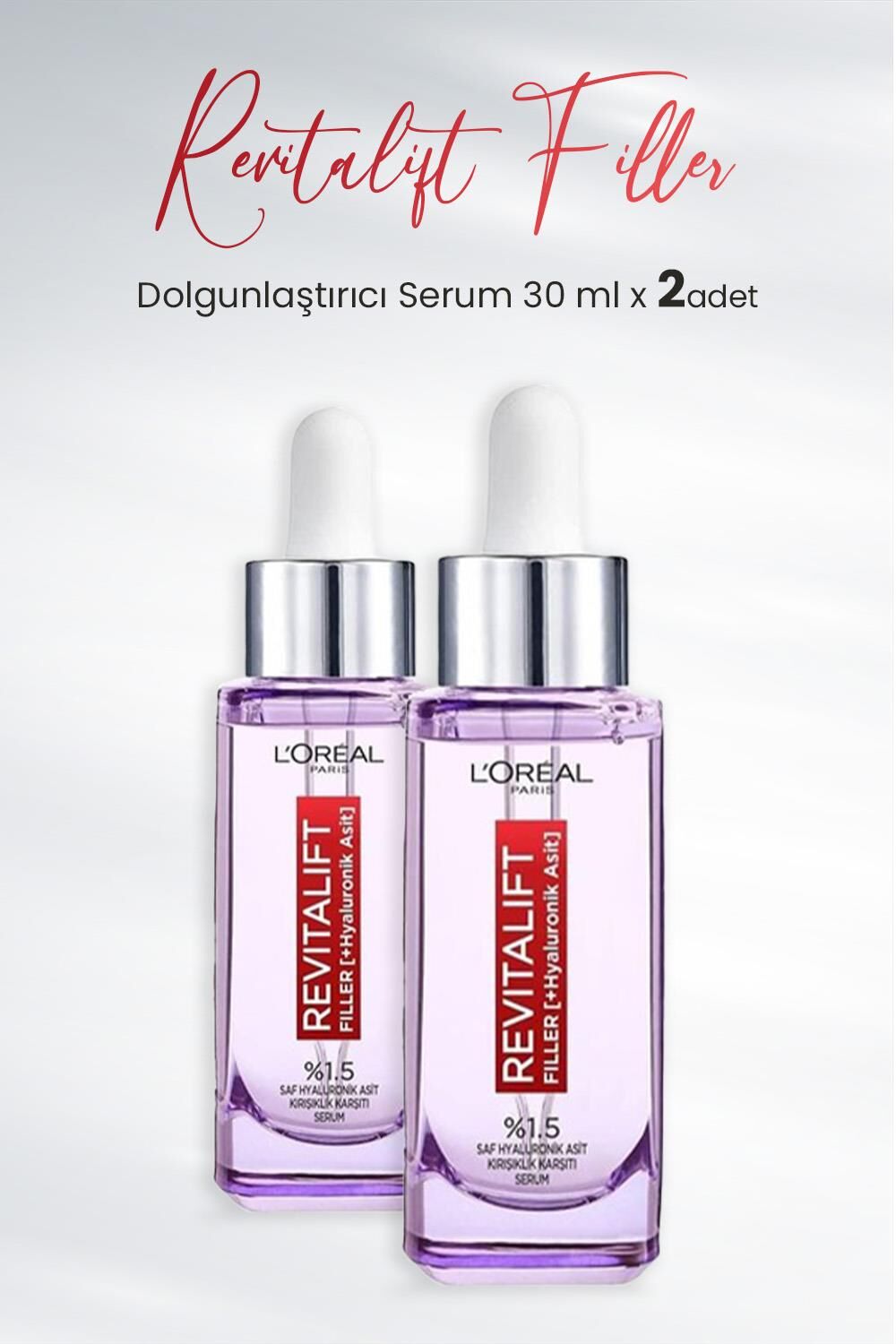 Loreal Paris Revitalift Filler Dolgunlaştırıcı Serum 30 ml x 2 Adet