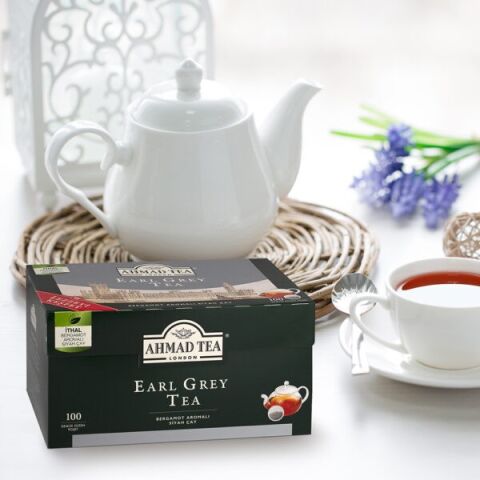 AHMAD TEA 100’lü Earl Grey Demlik Poşet Çay 320 G