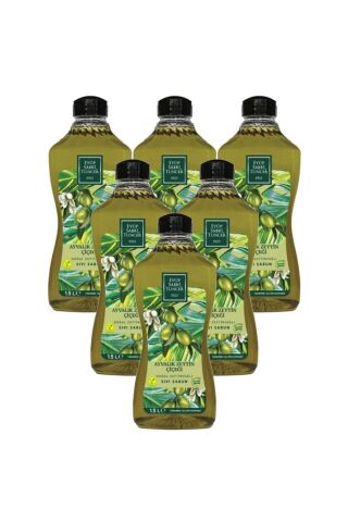 Eyüp Sabri Tuncer Doğal Zeytinyağlı Sıvı Sabun Ayvalık Zeytin Çiçeği 1500 ML Pet Şişe x 6