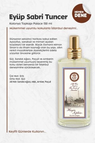 Eyüp Sabri Tuncer Kolonya Hagia Sophia 150 ml