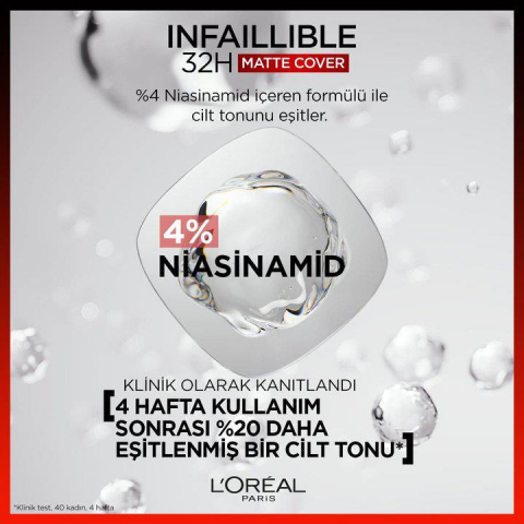 Loreal Paris 3 Adet Infaillible 24H Matte Cover Fondöten Soğuk Alt Ton 110 ve ROSIE