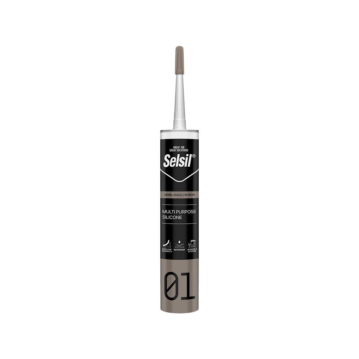 Selsil Genel Amaçlı Silikon Şeffaf 280 gr