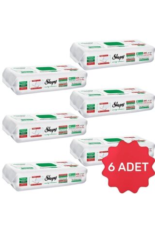 Sleepy Beyaz Sabun 50'li 4 XL Mopa Uyumlu Temizlik Havlusu X 6