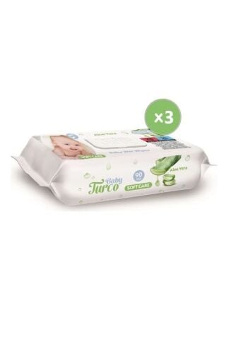 Baby Turco Softcare Aloe Vera Islak Bebek Havlusu 3 X 90 Yaprak