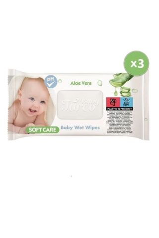 Baby Turco Softcare Aloe Vera Islak Bebek Havlusu 3 X 90 Yaprak