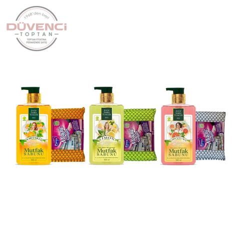 Eyüp Sabri Tuncer Mutfak Sabunu Greyfurt, Limon, Portakal 500 ml (3 Adet)