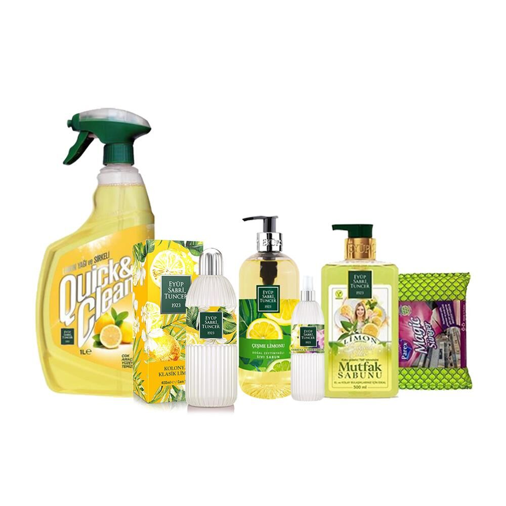 Eyüp Sabri Tuncer Limon Aromalı Temizlik Seti + Magic Sünger