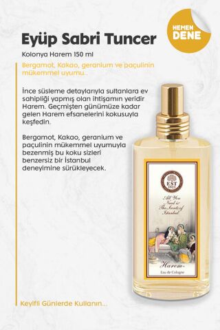 Eyüp Sabri Tuncer Kolonya Harem 150 ml
