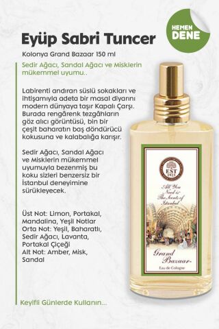 Eyüp Sabri Tuncer Kolonya Grand Bazaar 150 ml
