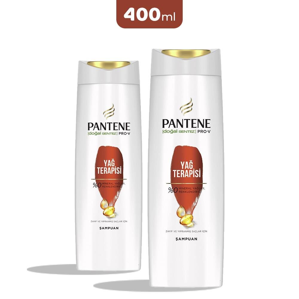 Pantene Pro-V Yağ Terapisi Şampuan 400 ml x 2