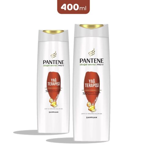Pantene Pro-V Yağ Terapisi Şampuan 400 ml x 2