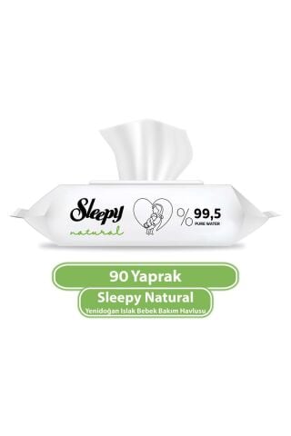 Sleepy Natural Yenidoğan Islak Mendili 90 Adet