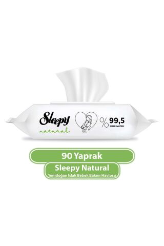 Sleepy Natural Yenidoğan Islak Mendili 90 Adet