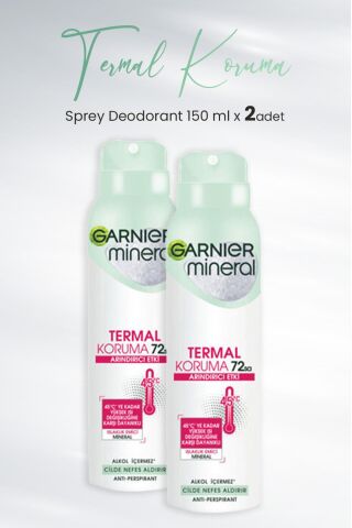 Garnier Mineral Termal Koruma Sprey Deodorant 150 ml x 2 Adet