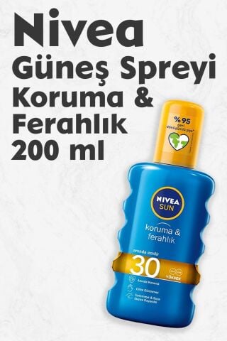 Nivea Sun Güneş Spreyi 200 ml Koruma & Ferahlık 30 Gfk