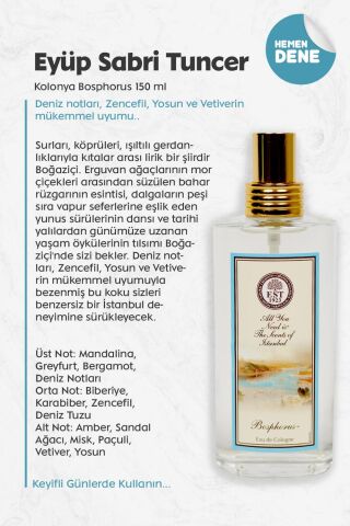 Eyüp Sabri Tuncer Kolonya Bosphorus 150 ml