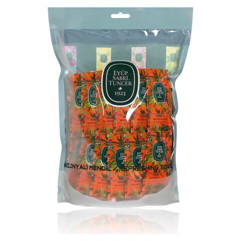 Eyüp Sabri Tuncer Bodrum Mandalinası Kolonyalı Mendil 150'LI (Küçük Boy)