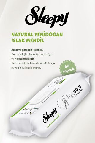 7 AL 6 ÖDE Sleepy Natural Yenidoğan 60'lı Islak Havlu ve ROSIE