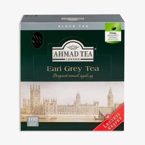AHMAD TEA Earl Grey Bardak Poşet Çay 100’lü 200 G