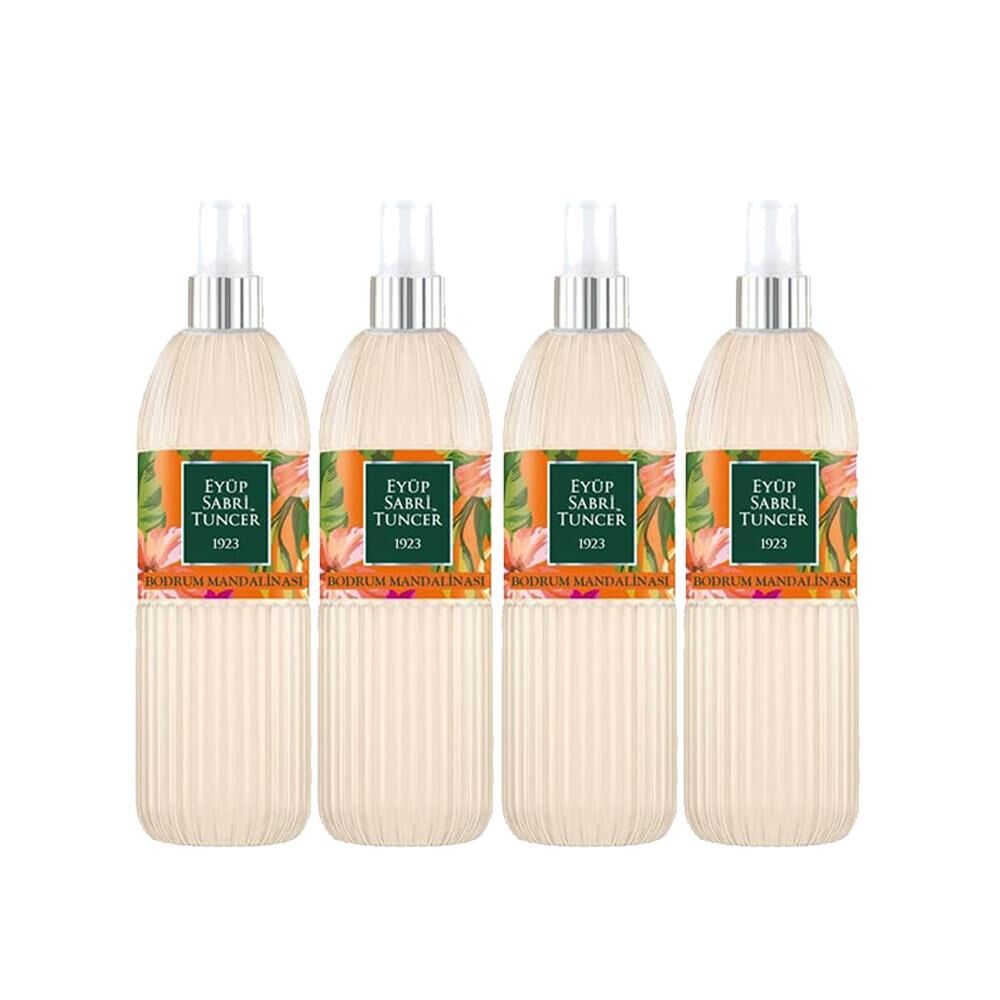Eyüp Sabri Tuncer Bodrum Mandalinası Kolonyası Silindir Pet Şişe Sprey 150 ml x 4 Adet