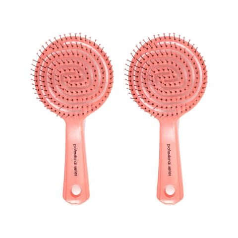 Nascita Üç Boyutlu Oval Saç Fırçası Pembe x 2