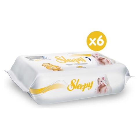 Sleepy Sensitive Islak Bebek Havlusu 6 x 25 150 Yaprak