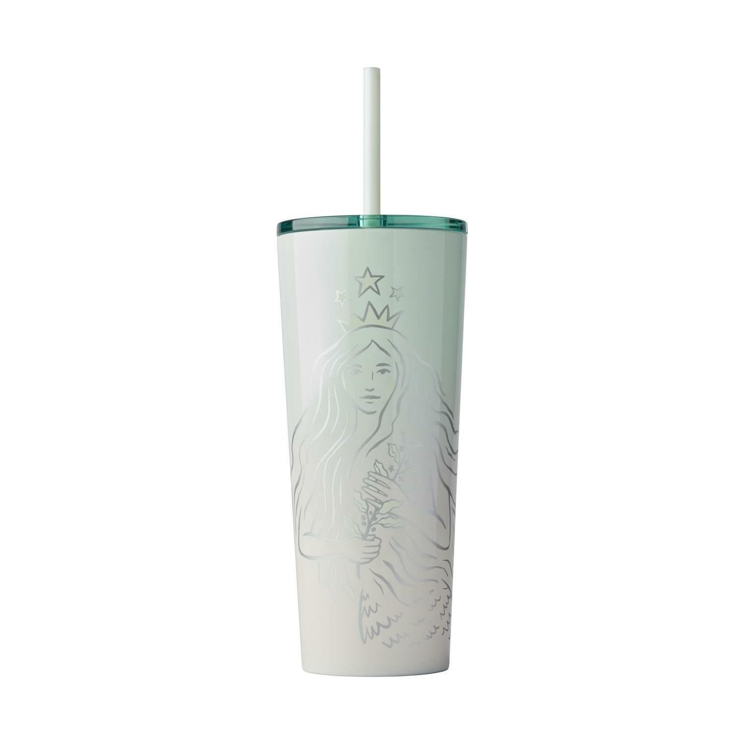 Starbucks® 50. Yıl Özel Seri Soğuk Içecek Termosu Açık Yeşil Renkli 473 ml