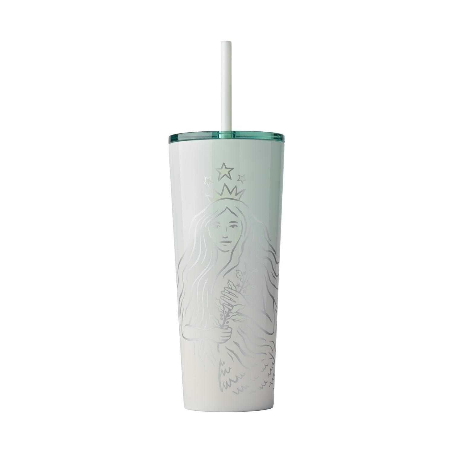 Starbucks® 50. Yıl Özel Seri Soğuk Içecek Termosu Açık Yeşil Renkli 473 ml