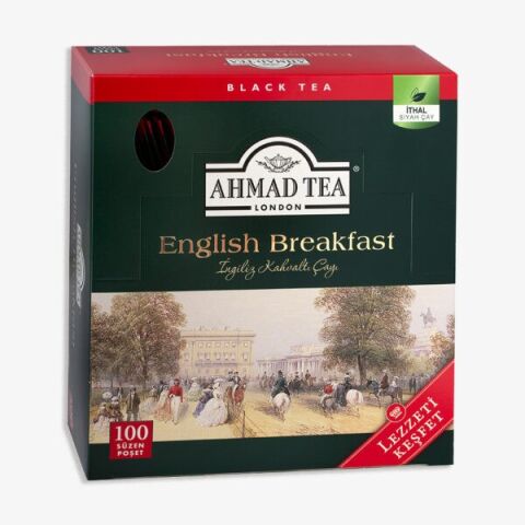 AHMAD TEA English Breakfast Bardak Poşet Çay 100’lü 200 G