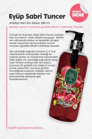 Eyüp Sabri Tuncer Antalya Narı Sıvı Sabun 500 ml