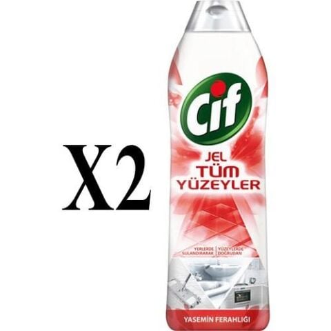 Cif Jel Tüm Yüzeyler Yasemin Ferahlığı 750 ml - 2 Adet