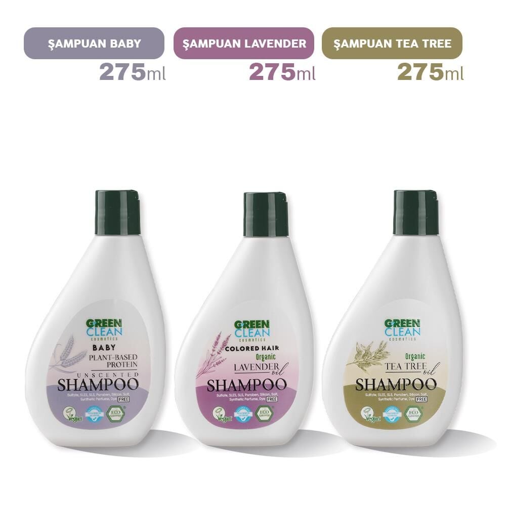 Green Clean Şampuan Baby, Lavender ve Tea Tree 275 ml