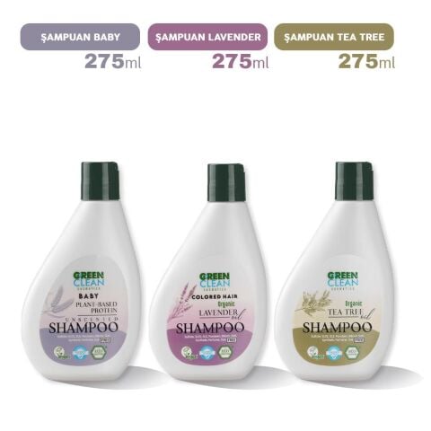 Green Clean Şampuan Baby, Lavender ve Tea Tree 275 ml