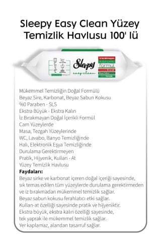 Sleepy 11 Al 10 Öde Beyaz Sabunlu 100' lü ve Rosie Pamuk