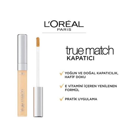 3 Adet Loreal Paris True Match Concealer 2N Vanilla ve ROSIE