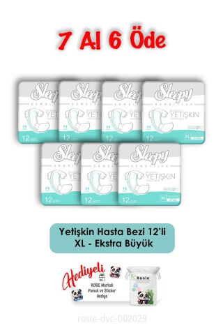 Sleepy XL Yetişkin Bezi 12'li 7 Al 6 Öde ve Rosie Hediyeli