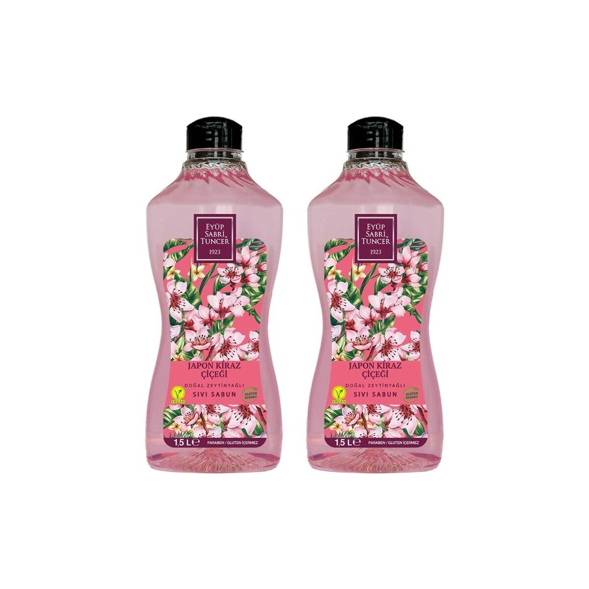 Eyüp Sabri Tuncer  Japon Kiraz Çiçeği Sıvı Sabun 1500 ml 2 Adet