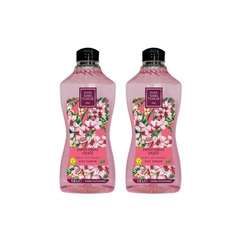 Eyüp Sabri Tuncer  Japon Kiraz Çiçeği Sıvı Sabun 1500 ml 2 Adet