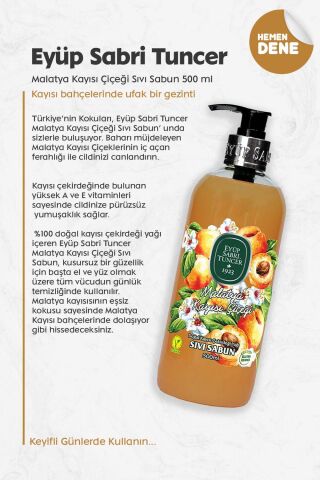 Eyüp Sabri Tuncer Malatya Kayısı Çiçeği Sıvı Sabun 500 ml