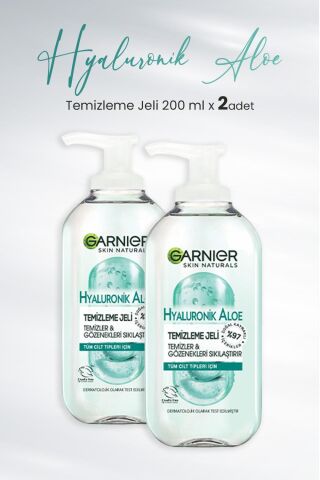 Garnier Temizleme Jeli Hyaluronik Aloe 200 ml x 2 Adet