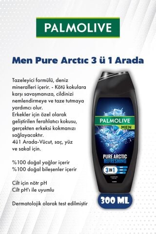 Palmolive Men Pure Arctıc 3'ü 1 Arada 500 ML Duş Jeli 11 AL 9 ÖDE ve ROSIE