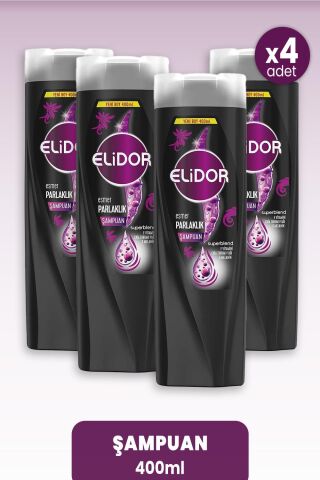 Elidor Superblend Şampuan Esmer Parlaklık 400 ml x 4 Adet